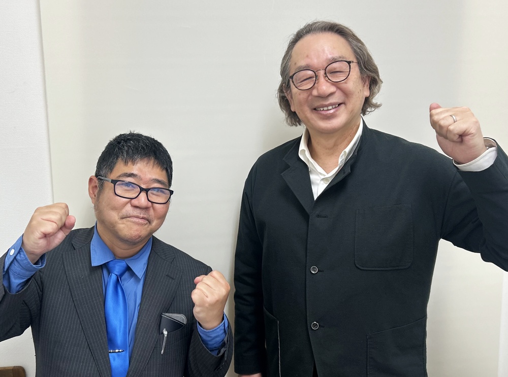宇野謙一カウンセラーと竹内嘉浩代表